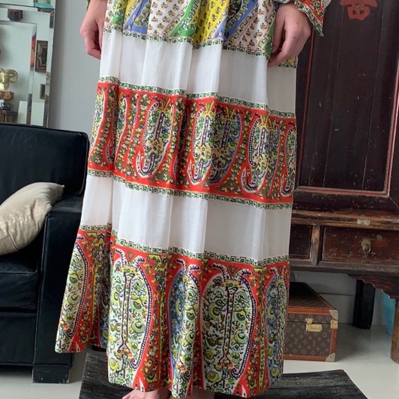 Vintage Paisley Dress - Picture 3 of 4